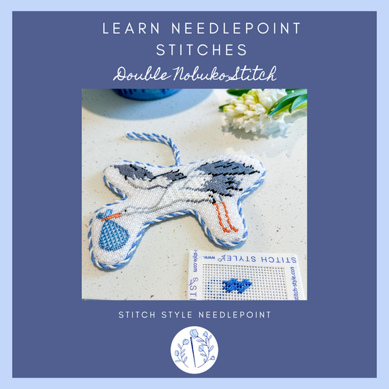 Learn Needlepoint Stitches: Double Nobuko Stitch