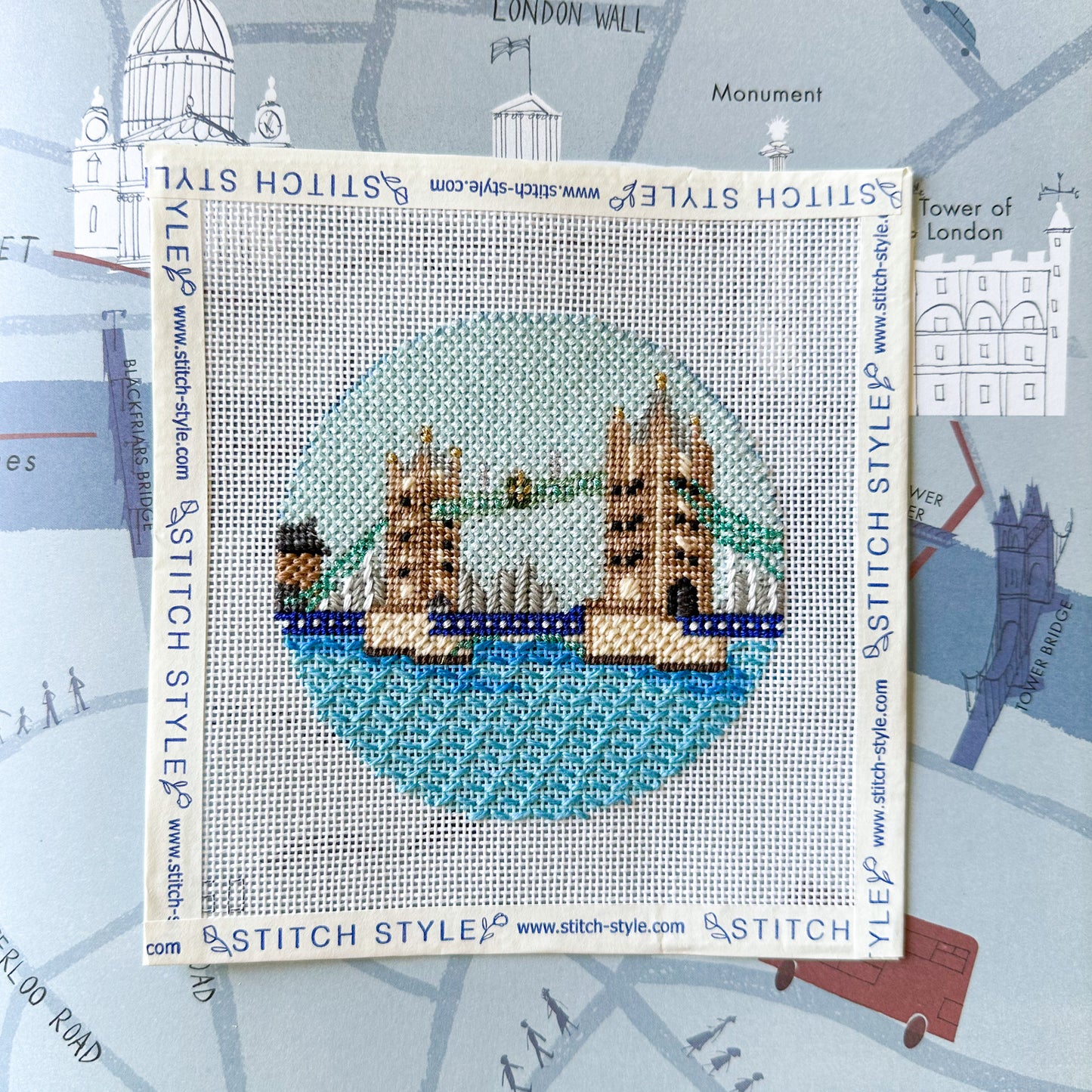 Tower Bridge Needlepoint Canvas