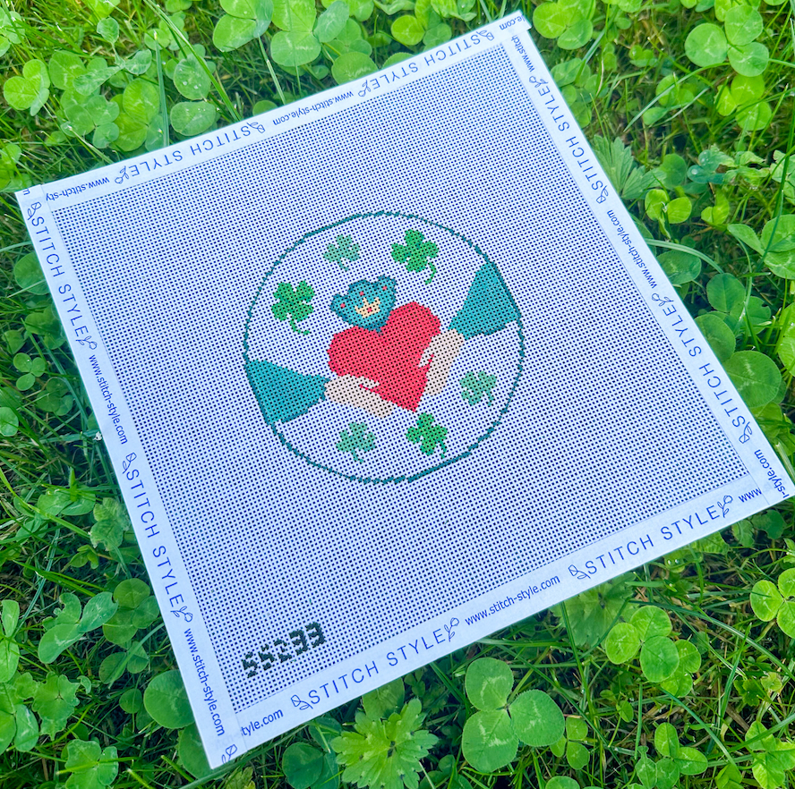 Claddagh and Clover Needlepoint Canvas