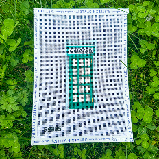 Irish Phone Booth Needlepoint Canvas