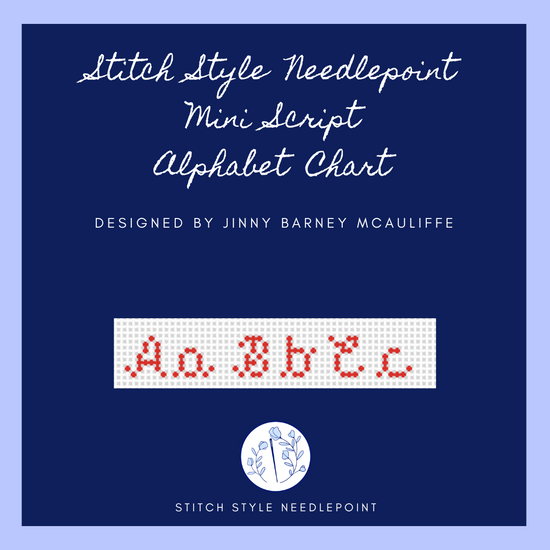 Stitch Style Mini Script Alphabet Chart