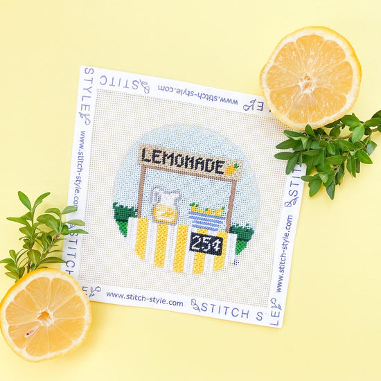 Lemonade Stand Needlepoint Canvas