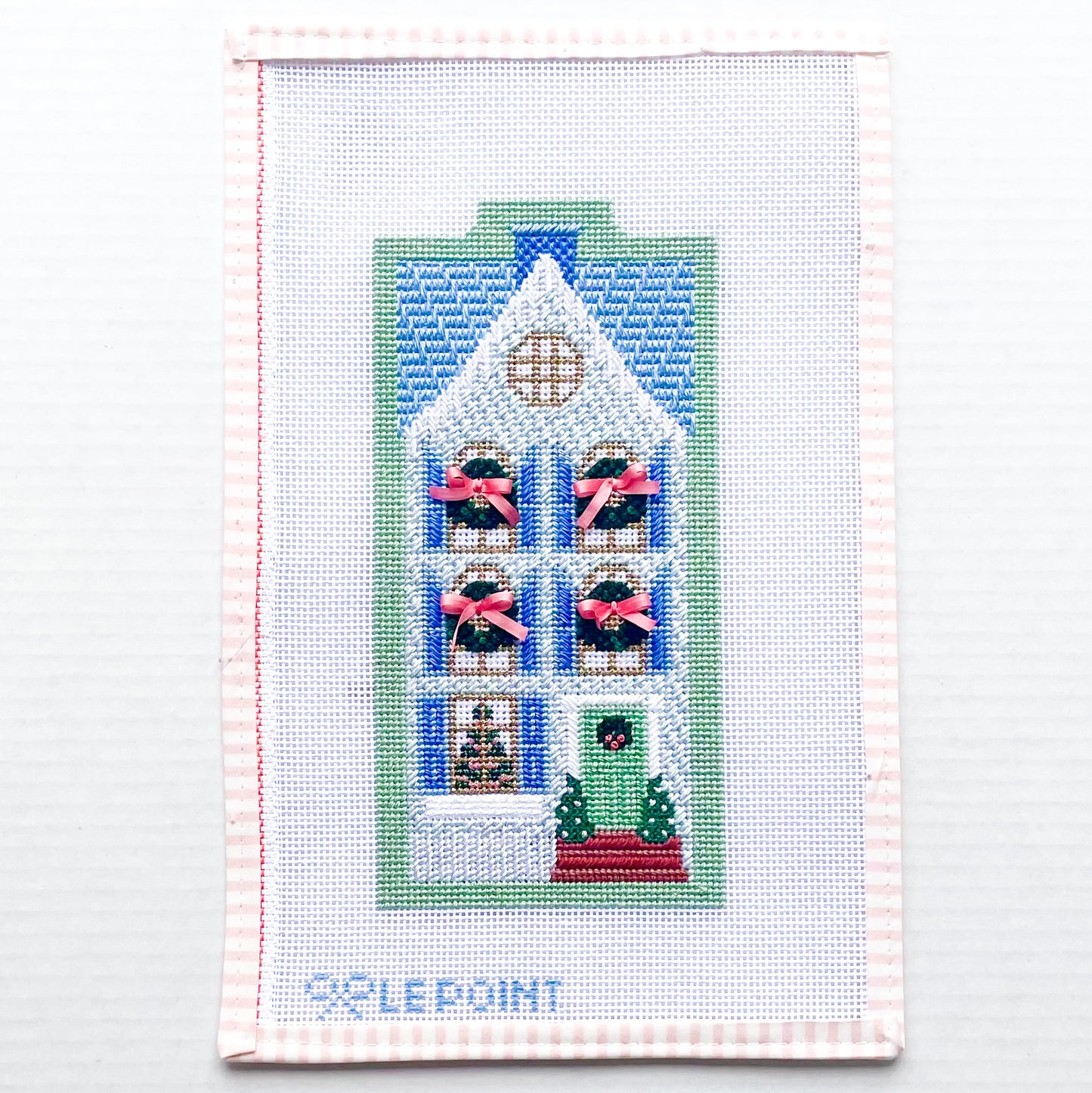 Stitch Guide for Le Point Studio Blue Row House