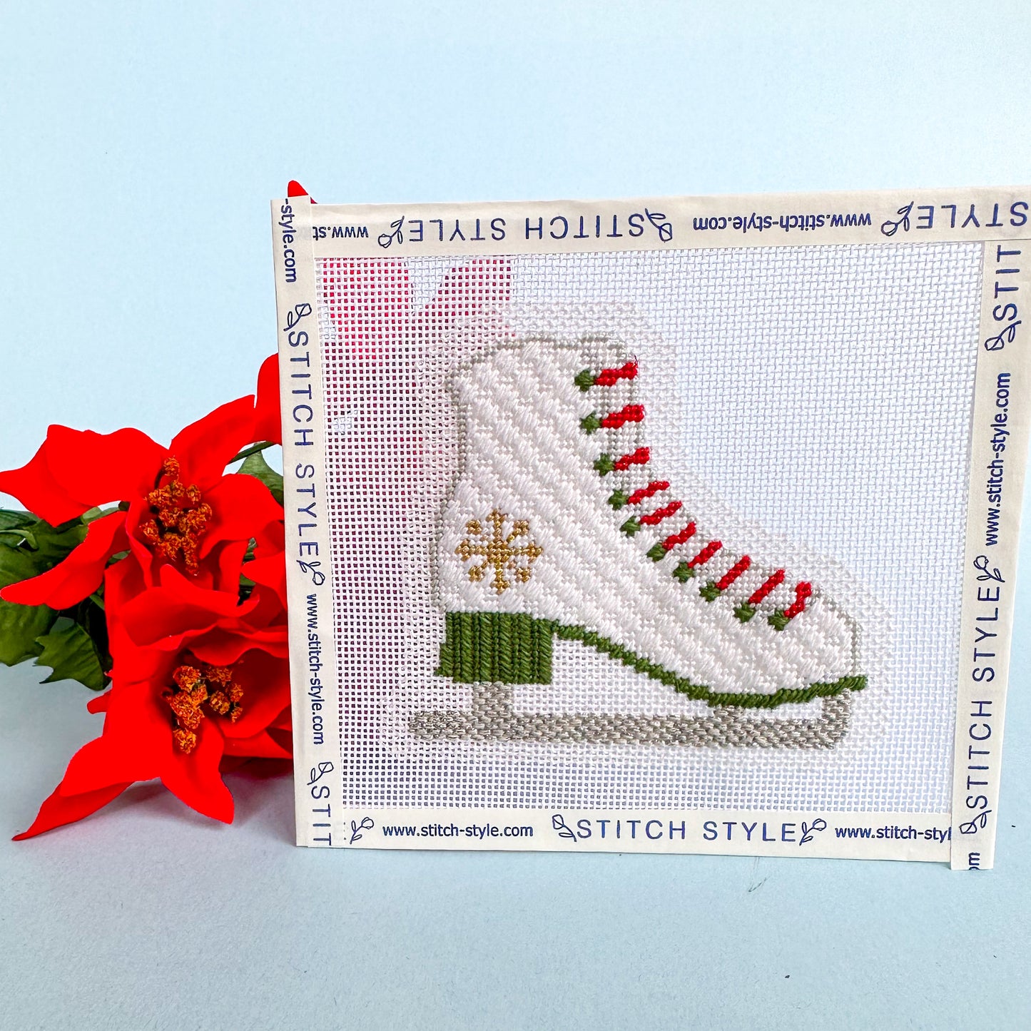 Ice Skate Needlepoint Canvas