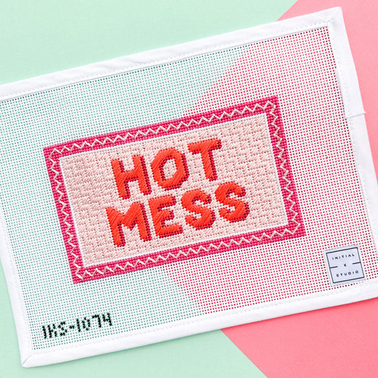 Stitch Guide for Initial K Studio Hot Mess Canvas